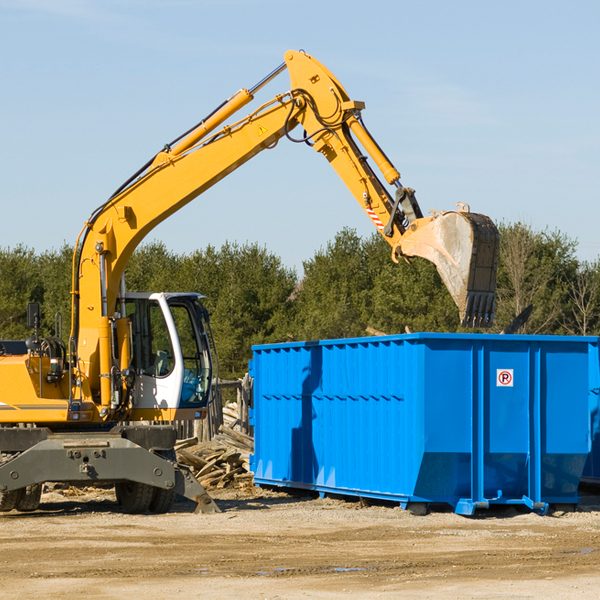 are there any restrictions on where a residential dumpster can be placed in Vaughn WA